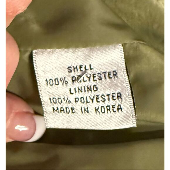 Talbots Full Zip Olive Green Jacket Sz. 6 Quilted Lined - Picture 9 of 9